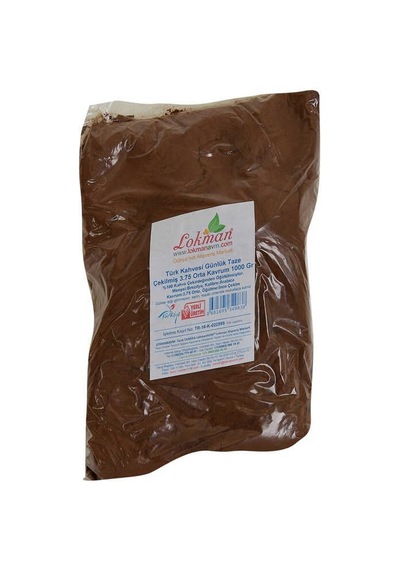 Türk Kahvesi Günlük Taze Çekilmiş 3.75 Orta Krum 1000 Gr Paket