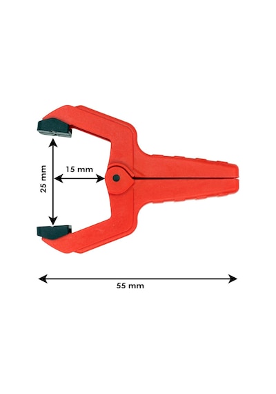 Rox 0146 Yaylı Mandal Tip Kıskaç Işkence 25 Mm 4 Lü