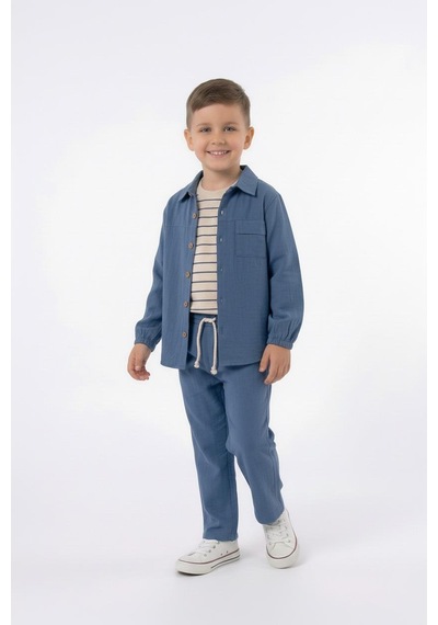 Miababy Modal 3lü Takım İndigo