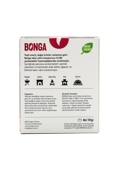 Bonga Soba, Şömine, Mangal Tutuşturucu 10 Adet 140 Gr - Jel Ve Çı Diğer