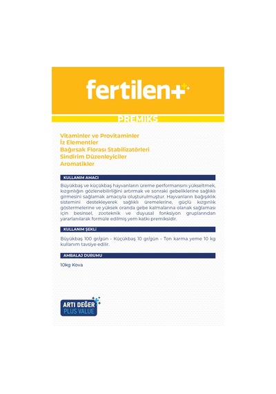 Vioment Fertilent 10 Kg - Üreme Problemlerinde; Yoğun Destek -