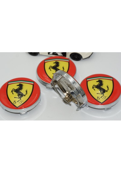 Dk Tuning Ferrari Jant Göbeği Kapak Seti 60mm