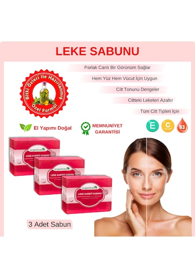 Organicsun Leke Karşıtı Sabun 3 x 140 G