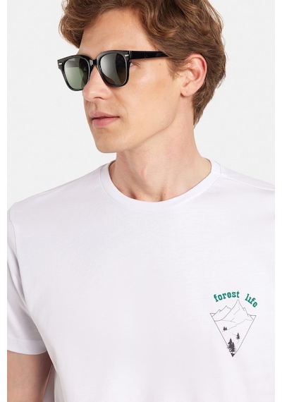 Tudors Erkek Slim Fit Dar Kesim %100 Pamuk Yumuşak Dokulu Baskılı Beyaz Bisiklet Yaka Tişört-34851 Beyaz Tudors Erkek Slim Fit Dar Kesim %100 Pamuk Yumuşak Dokulu Baskılı Beyaz Bisiklet Yaka Tişört-34851 Beyaz