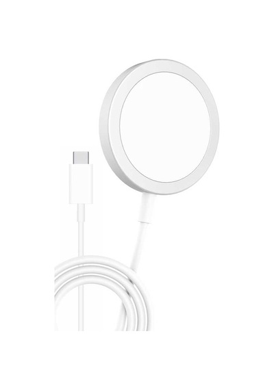 Go-Des GD-UC588 Magsafe Şarj Aygıtı Kablosuz Magnetik Hızlı Şarj Cihazı 15W Wireless Apple Uyumlu iPhone ZORE-221100 Beyaz