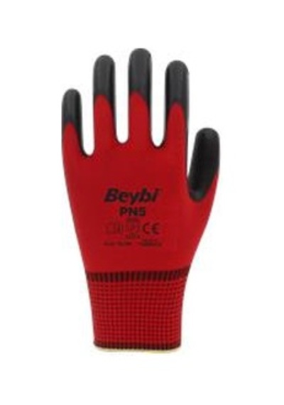 Beybi Nitril Pmk Pn5 Kırmzı Siyah 10 Beden 12li Paket Çok Renkli