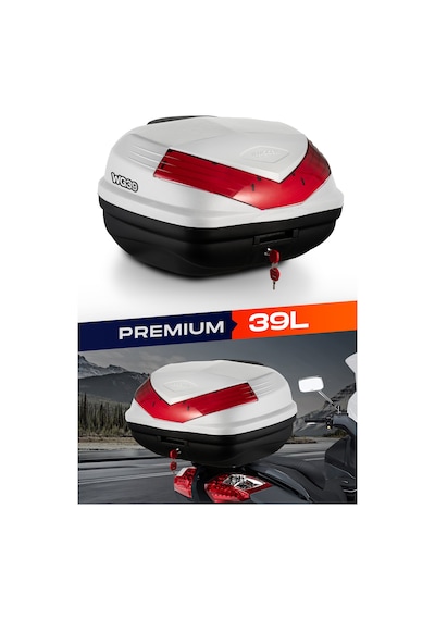Wogen Wg39 Premium Arka Çanta 39 Litre Beyaz + Karbon Dizlik He Siyah