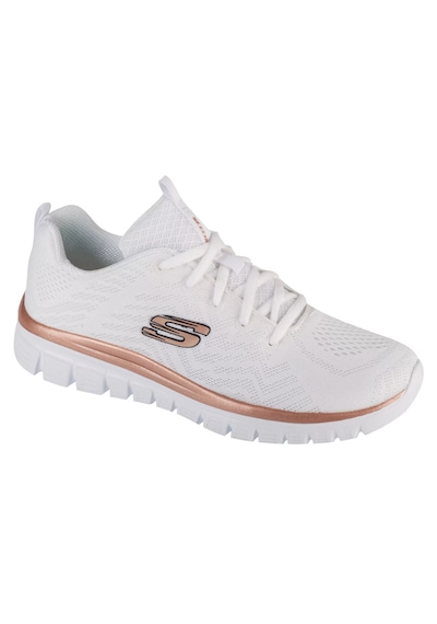 Skechers Graceful - Get Connected 12615-wtrg Kadın Spor Ayakkabı Beyaz Beyaz