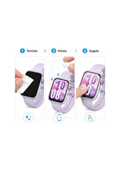 Huawei Watch Fit 4 Ekran Koruyucu Parlak Tpu 2'li Şeffaf