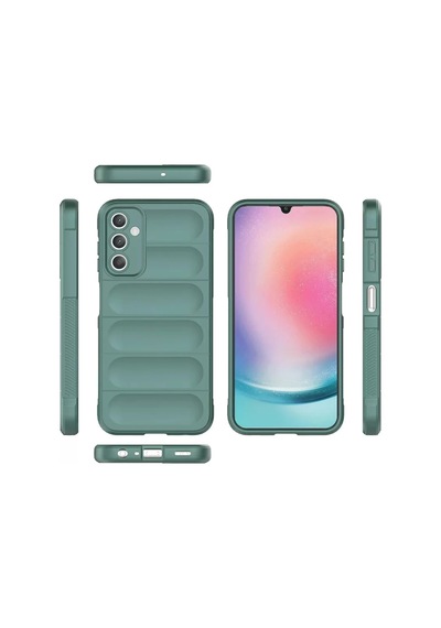 Newface Samsung A36 Kılıf Optimum Silikon - Koyu Yeşil