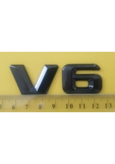 Mercedes Uyumlu Yazı V 6 Siyah