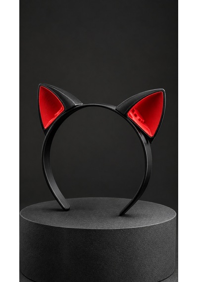 Kedi Kulaklı Saç Tacı - Cosplay, Parti Ve Günlük Aksesuar 3d Model