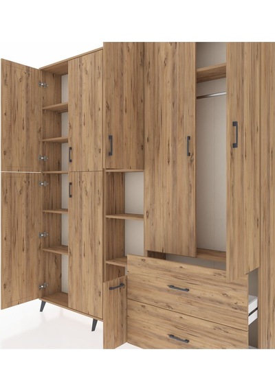 Arges Dolap 12 Raflı 2 Çekmeceli Tek Askılı 220x30x243 Çam-çam/çam Atlas Çam/atlas Çam Arges Dolap 12 Raflı 2 Çekmeceli Tek Askılı 220x30x243 Çam-çam/çam Atlas Çam/atlas Çam