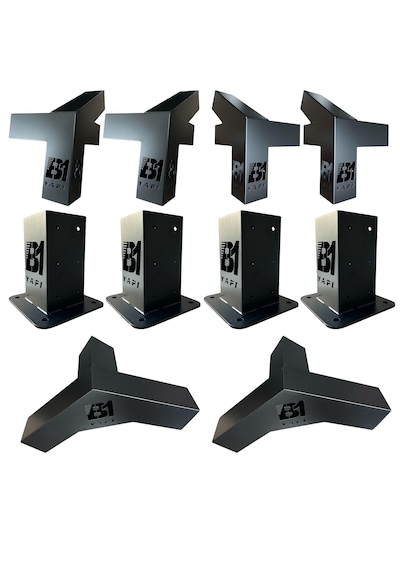 Ahşap Pergola-kamelya Çatılı Set Ahşaplar Hariç Siyah