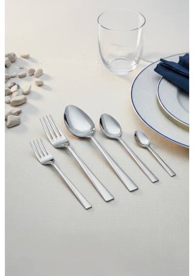 Gökdil Asrin Gold Touch 60 Parça 18/10 1. Sınıf Çelik Çatal Kaşık Bıçak Seti Paslanmaz, Şık Ve Dayanıklı gümüş