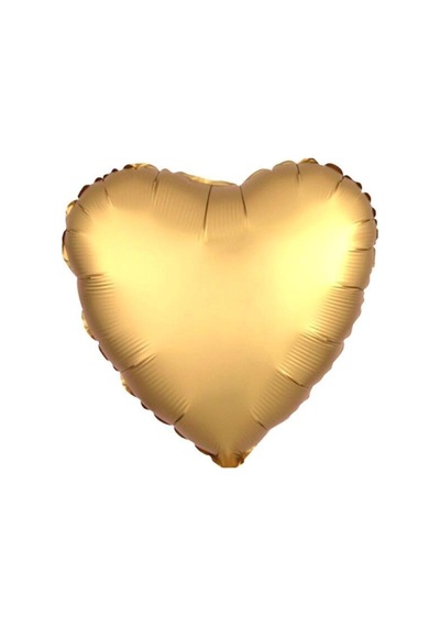 Gold Renk Kalp Folyo Balon 24 Inç Yeşil