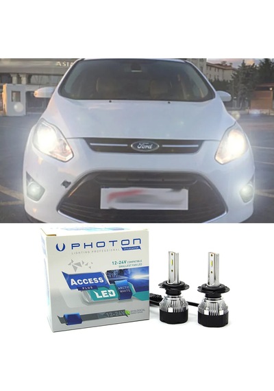 Ford C-max Led Xenon Uzun Far Ampulü H1 Access Yeni Seri Beyaz 2003-2010