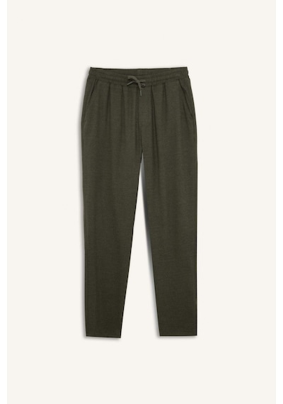 DeFacto Kışlık Jogger Pantolon Beli Bağcıklı Cepli Düz Paça D8641AX24AUKH244 Haki
