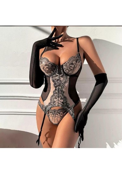 Ellovia Babydoll 001 İthal Seri Takım Siyah