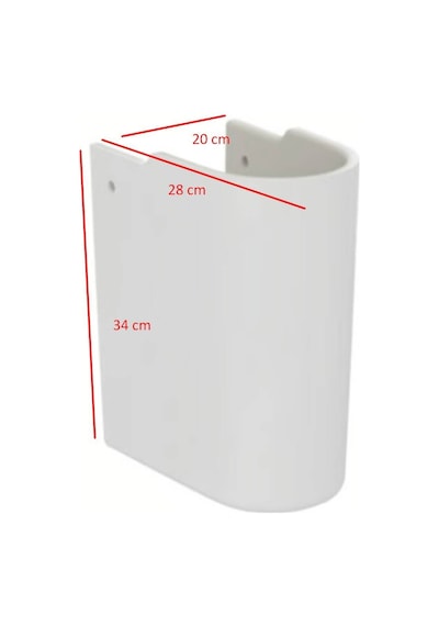Ideal Standard - Consept Lavabo Yarım Ayak Beyaz -2839-