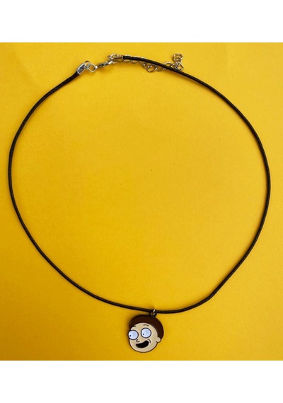 Rick Kolye Unisex İpli Kolye Pytkkoly311 Siyah