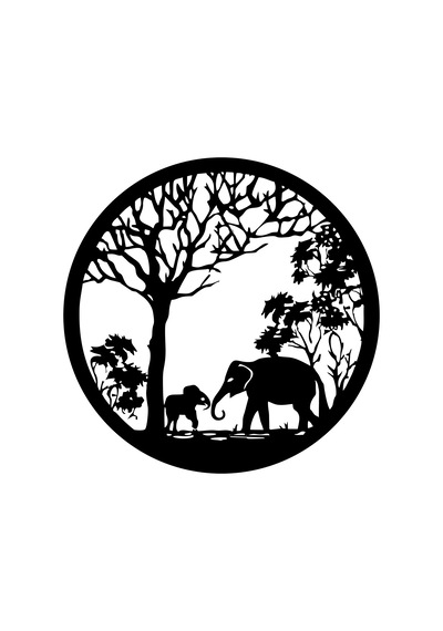Afrika Rüyası Dekoratif Ahşap Tablo-1