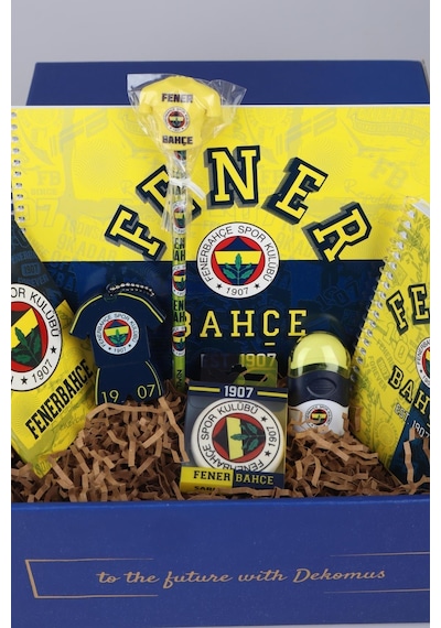 Dekomus İle Özel Kutulu Yeni Sezon Lisanslı Fenerbahçe Full Kırtasiye Seti