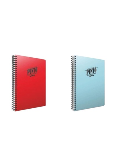 Gıpta Punto 160 Yp. A4 Spiralli Pp. Kapak Defter Seti Kareli 2'li