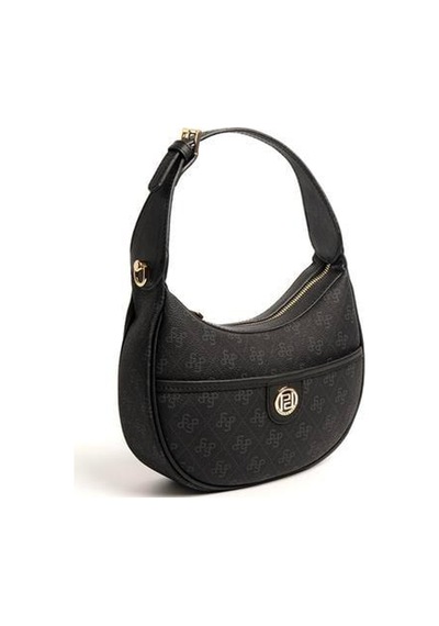 Silver Polo Sp1194 Kadın Omuz Çantası Monogram Siyah-siyah