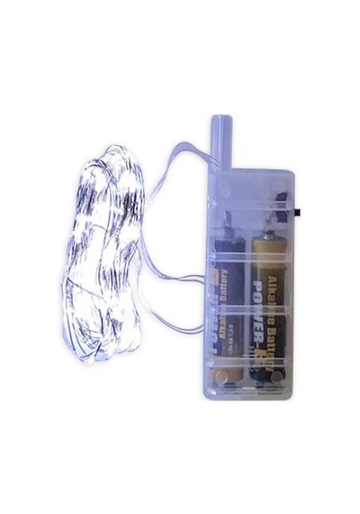 2 Paket 5 Metre Beyaz Pilli Peri Led - Dekorasyon Işığı