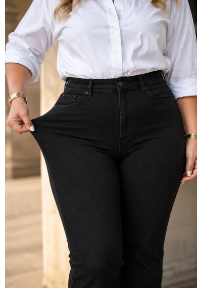Cedy Denim Cedy Denım - Kadın Büyük Beden İspanyol Paça Yüksek Bel Skinny Fit Likralı Pantolon C628 Siyah Cedy Denim Cedy Denım - Kadın Büyük Beden İspanyol Paça Yüksek Bel Skinny Fit Likralı Pantolon C628 Siyah