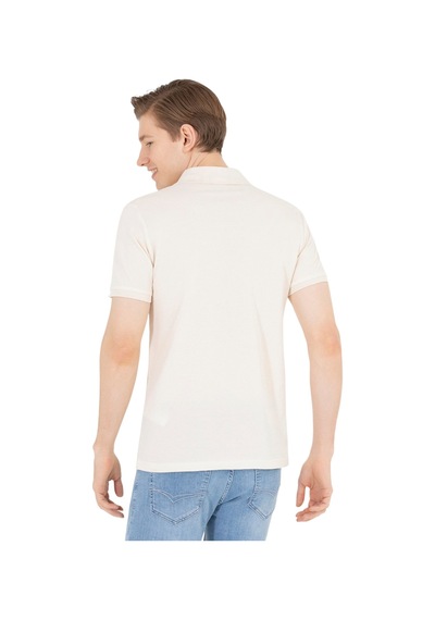 U.S. Polo Assn. Erkek Polo Yaka T-shirt Krem