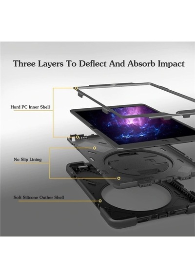 Apple Uyumlu iPad Pro 11 2018 1.Nesil Kılıf Darbe Emici Ultra Korumalı Kılıf