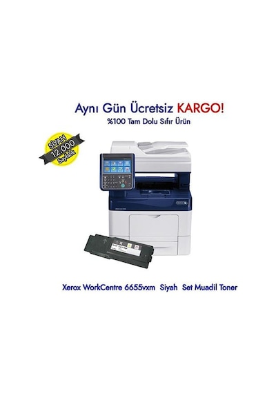 Xerox Workcentre 6655Vxm Siyah Uyumlu Toner - 106R02755 N11.39501