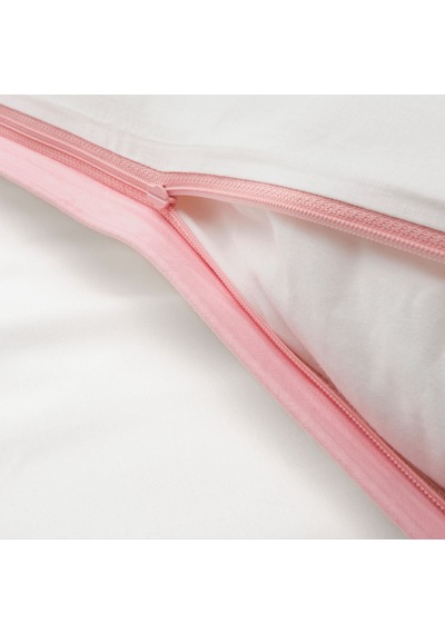 Ikea Vankrets Tek Kişilik Nevresim Takımı 150 X 200 Cm Beyaz - Siyah - Pembe Çok Renkli