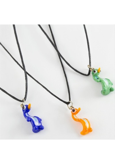 Ilkeshop Ördek Cam Kolye-renkli Çok renkli