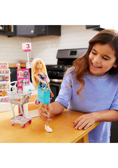 Barbie Süpermarkette Oyun Seti  Frp01