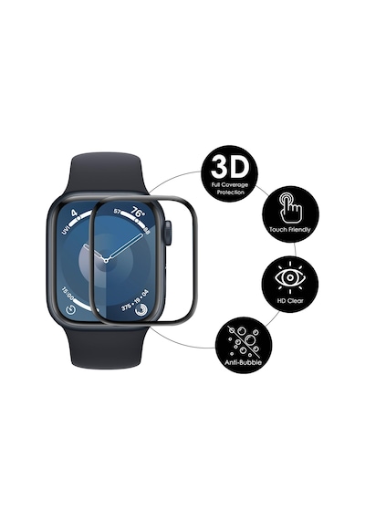 Apple Uyumlu  Watch 10. Seri 42mm Ekranı Tam Kaplayan Akıllı Saat Ekran Koruyucu Pet