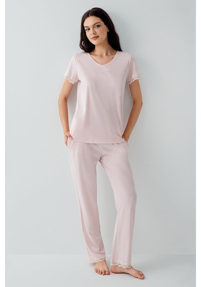 Pierre Cardin Kadın Pembe Pijama Takımı Pc9217-s-v1 Pembe