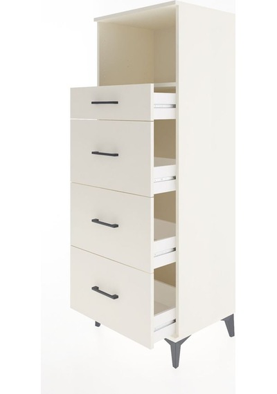 Hyperion Dolap Tek Raflı 4 Çekmeceli 60x44x163 Aytaşı-aytaşı Aytaşı