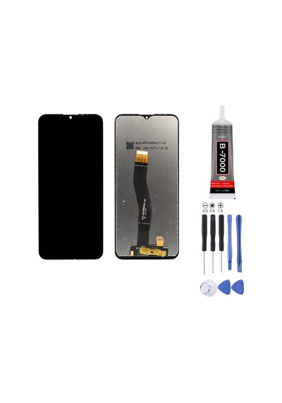 General Mobile Gm10 Uyumlu Lcd Ekran Çıtasız Siyah + Montaj Kiti