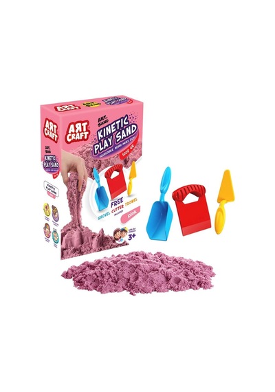 03693 , Aksesuarlı Pembe Kinetik Oyun Kumu 1000 Gr