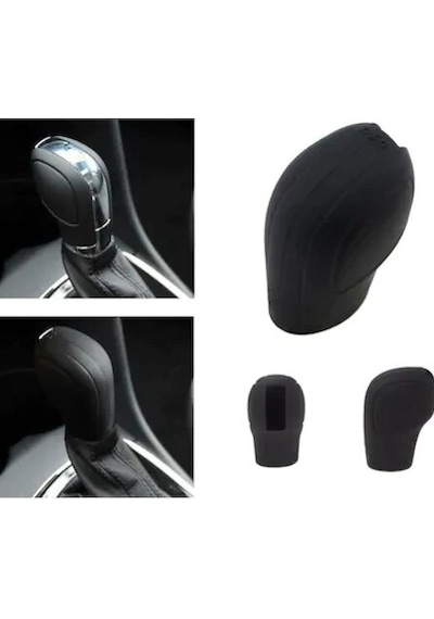 Volkswagen Seat Skoda Golf Dsg Silikon Vites Topuz Kılıfı Siyah