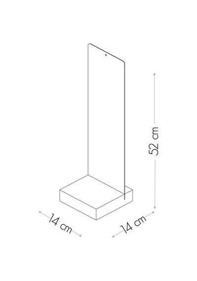 52 X 14 Cm Manyetik Metal Plaka