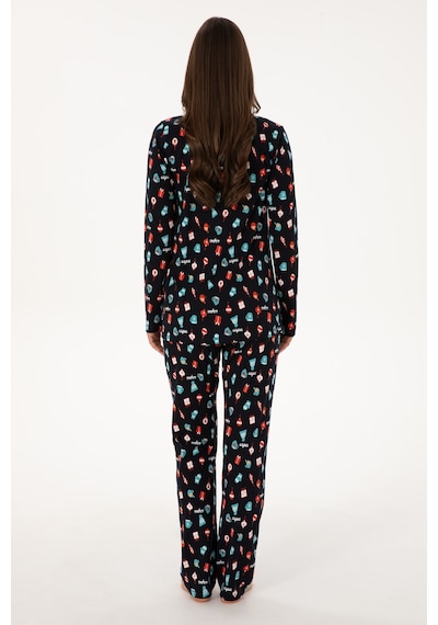 U.s. Polo Assn. Kadın Lacivert Pijama Takım 50318895-vr033 Lacivert