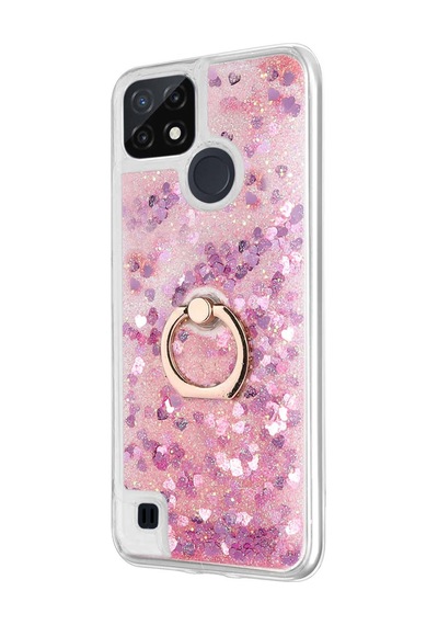 Microsonic Realme C21 Kılıf Glitter Liquid Holder
