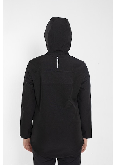 Crozwise Siyah Kadın Su Geçirmez Softshell Outdoor Mont / Ceket - 5037-10