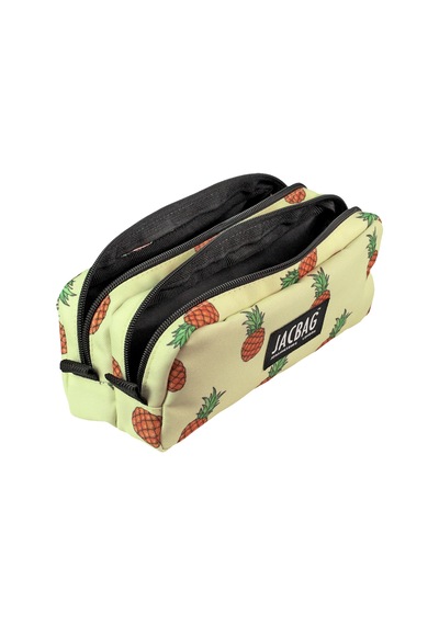 Jacbag Dual Pouch-iki Bölmeli Kalem Kutusu-ananas Renk:ananas