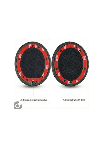 Beats Studio 2 Studio 3 Uyumlu Yumuşak Deri Kulaklık Sünger Yastığı Pedi Deri Siyah