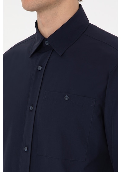U.s. Polo Assn. Erkek Lacivert Gömlek Desenli 50308291-vr033 Lacıvert